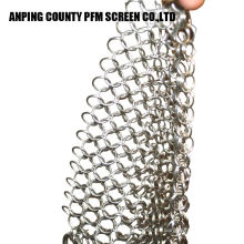 316 7 * 7 8 * 8 Quadrat 316 Edelstahl Mesh Chainmail Scrubber Maschendraht